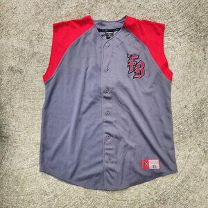 Vintage Streetwear FUBU Men's Jersey Gray/Red XL